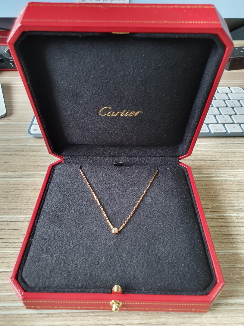 Cartier Cartier d'Amour necklace XS (B7224515) | Necklace, Van cleef  necklace, Silver diamond necklace