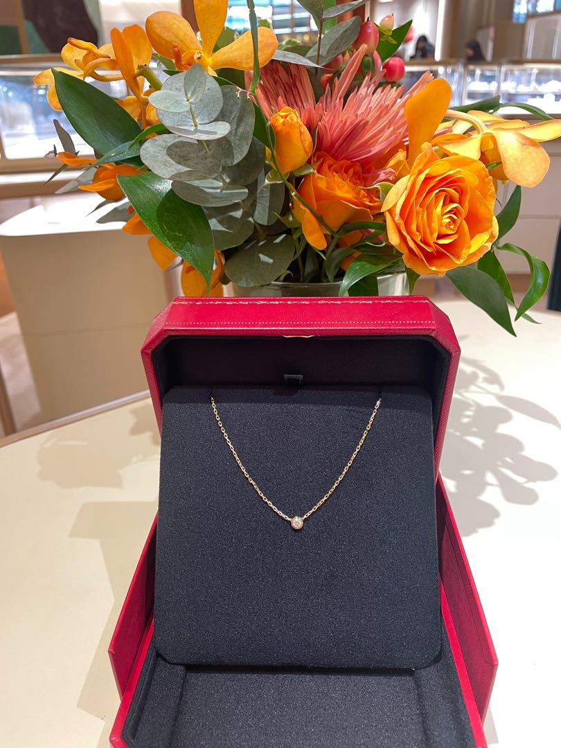 Cartier d'Amour Rose Gold Diamond Sautoir Necklace – Opulent Jewelers