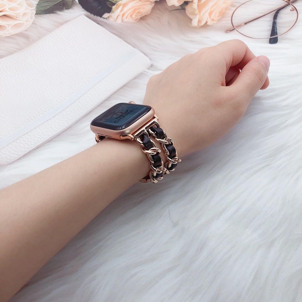 Chanel風apple Watch Strap 名牌 手錶 Carousell