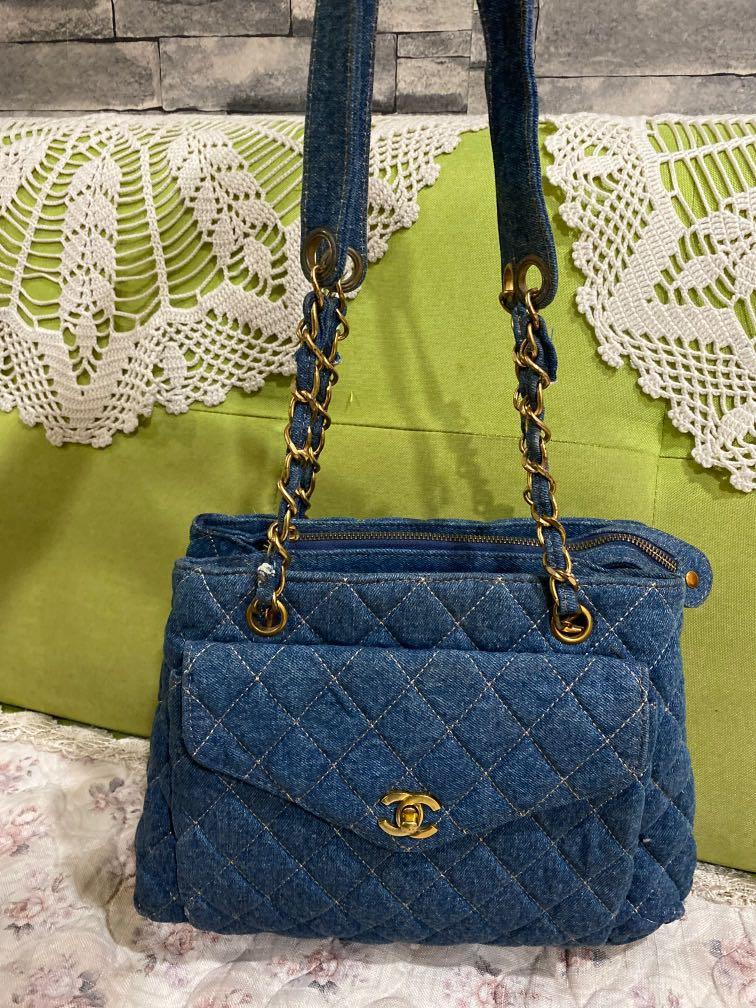 Chanel denim bag Luxury Bags Wallets on Carousell