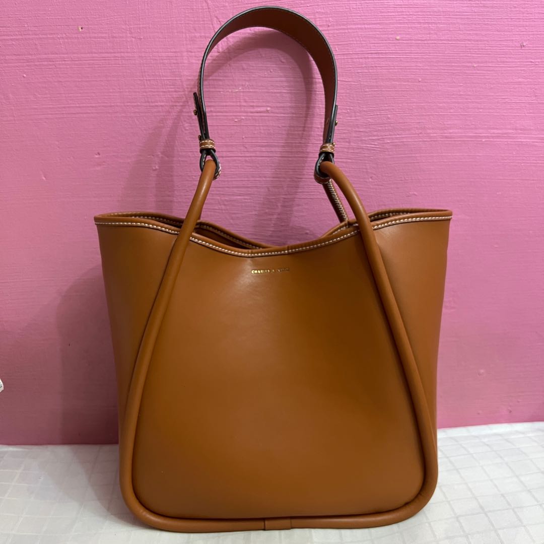 Charles and Keith Circle Handle Tote Bag