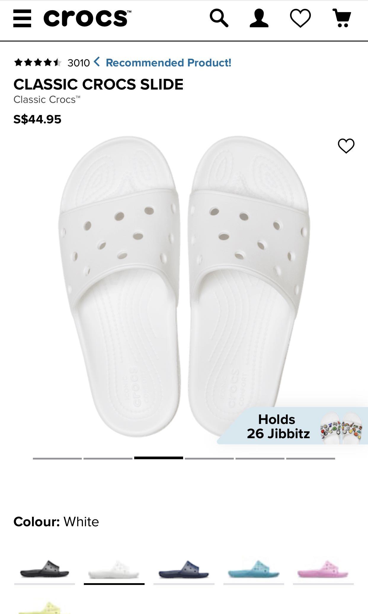 Classic Crocs Slide White