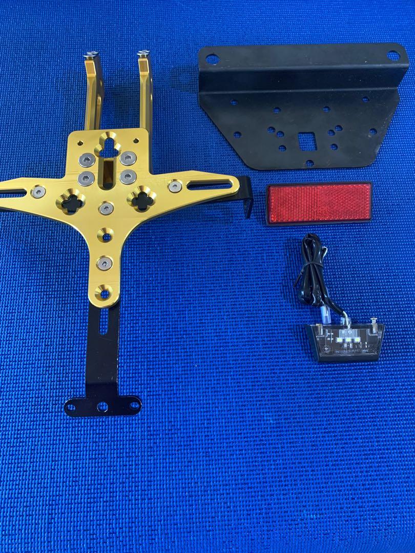 CNC universal plate holder with LED light (Category: Other Motorcycles Parts and Accessories) located in Batangas. Submitted by turbodog (Listing ID 1145457571, Image 1). Description: New never installed…700 plus shipping.