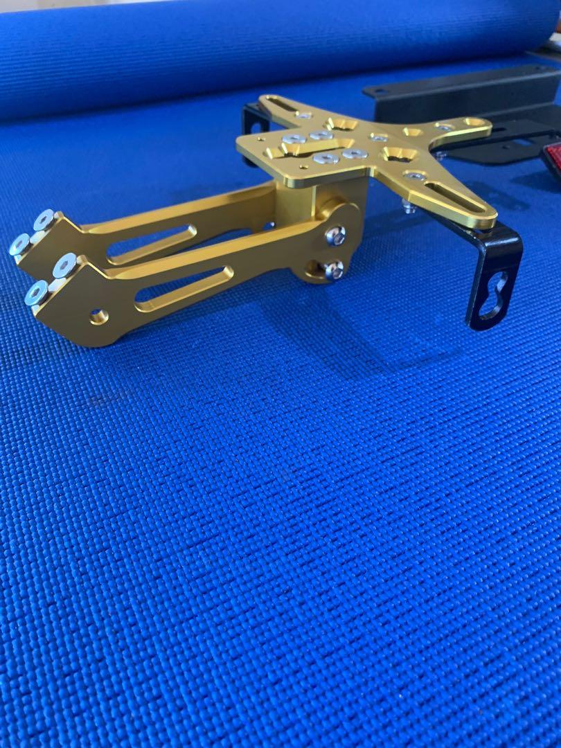 CNC universal plate holder with LED light (Category: Other Motorcycles Parts and Accessories) located in Batangas. Submitted by turbodog (Listing ID 1145457571, Image 2). Description: New never installed…700 plus shipping.