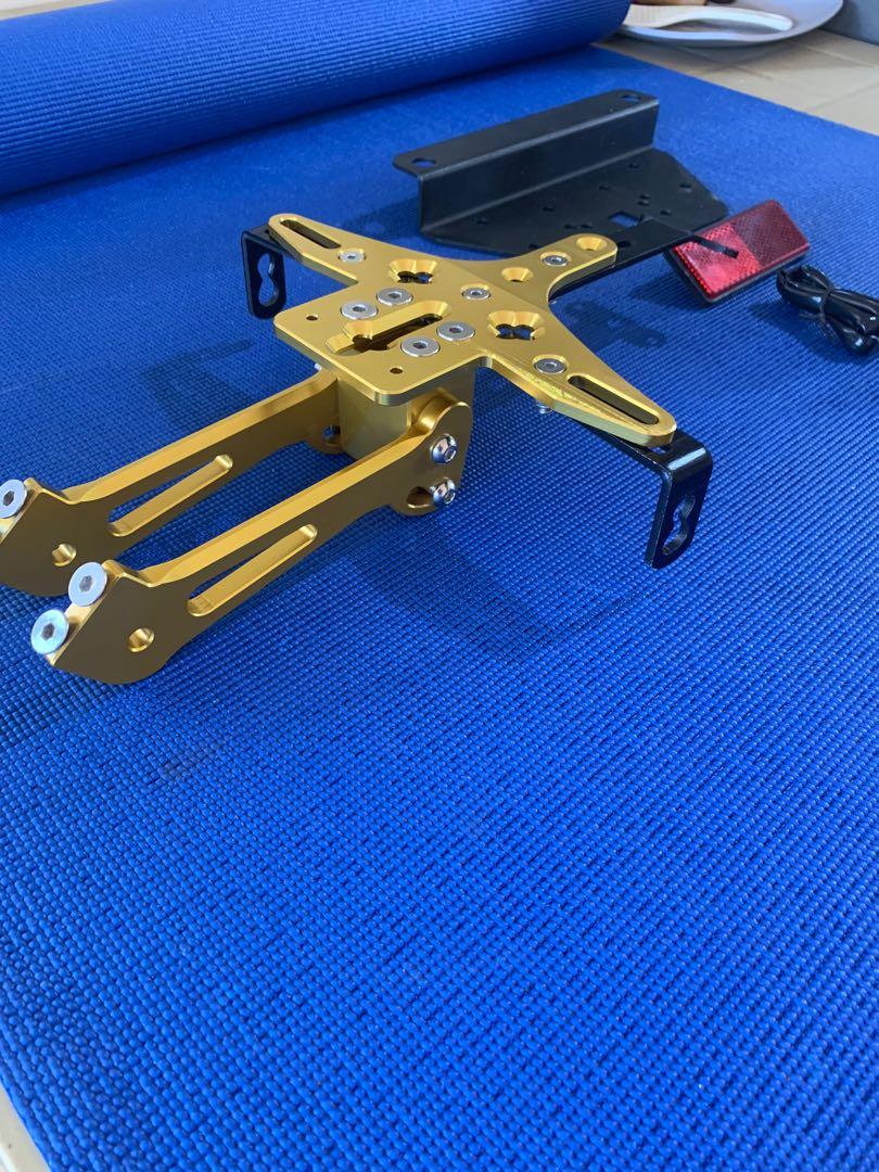 CNC universal plate holder with LED light (Category: Other Motorcycles Parts and Accessories) located in Batangas. Submitted by turbodog (Listing ID 1145457571, Image 3). Description: New never installed…700 plus shipping.