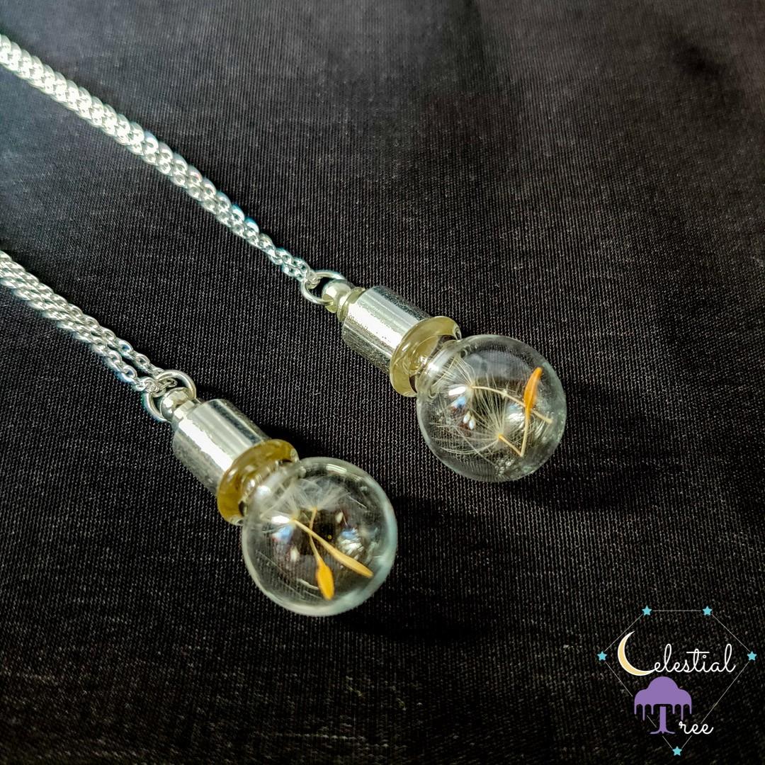 Dandelion sales pendant necklace