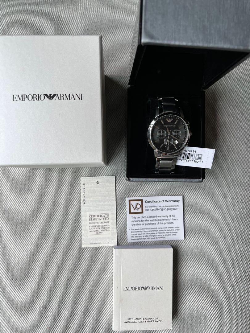Emporio Armani Watch, Men's Fashion, Watches & Accessories, Watches on  Carousell