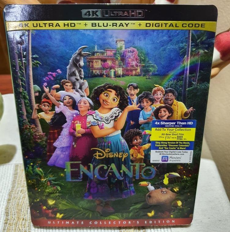Encanto Exclusive Steelbook [4K Ultra HD + Bluray][LIKE NEW