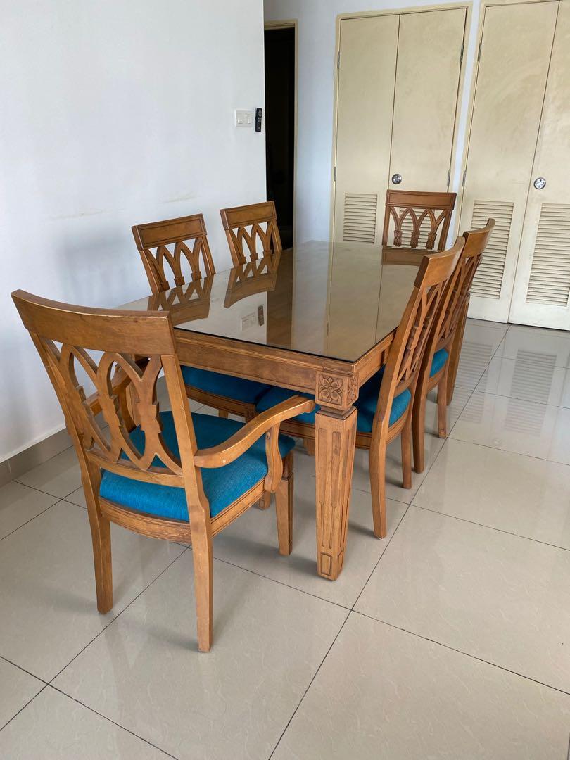 Fella Design dining table 6 seater, Furniture & Home Living, Furniture