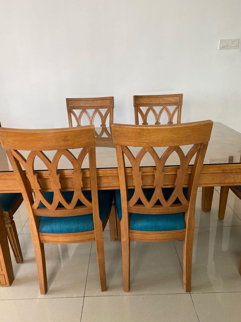 Fella Design dining table 6 seater, Furniture & Home Living, Furniture