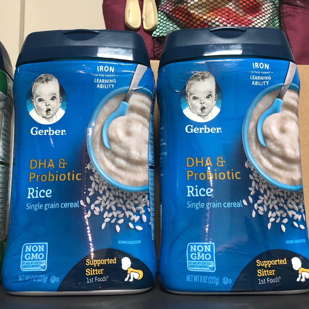 Gerber dha probiotic rice 2024 cereal