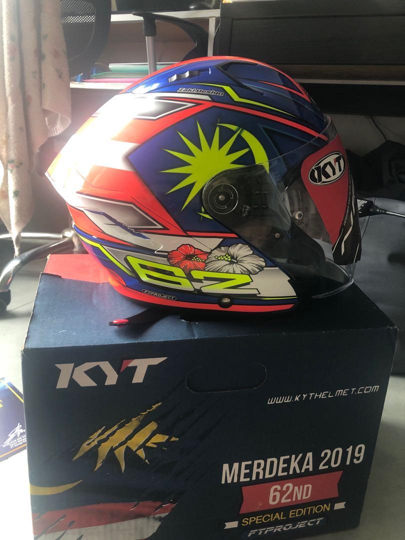 Helmet KYT Merdeka Edition 62, Everything Else, Others on Carousell