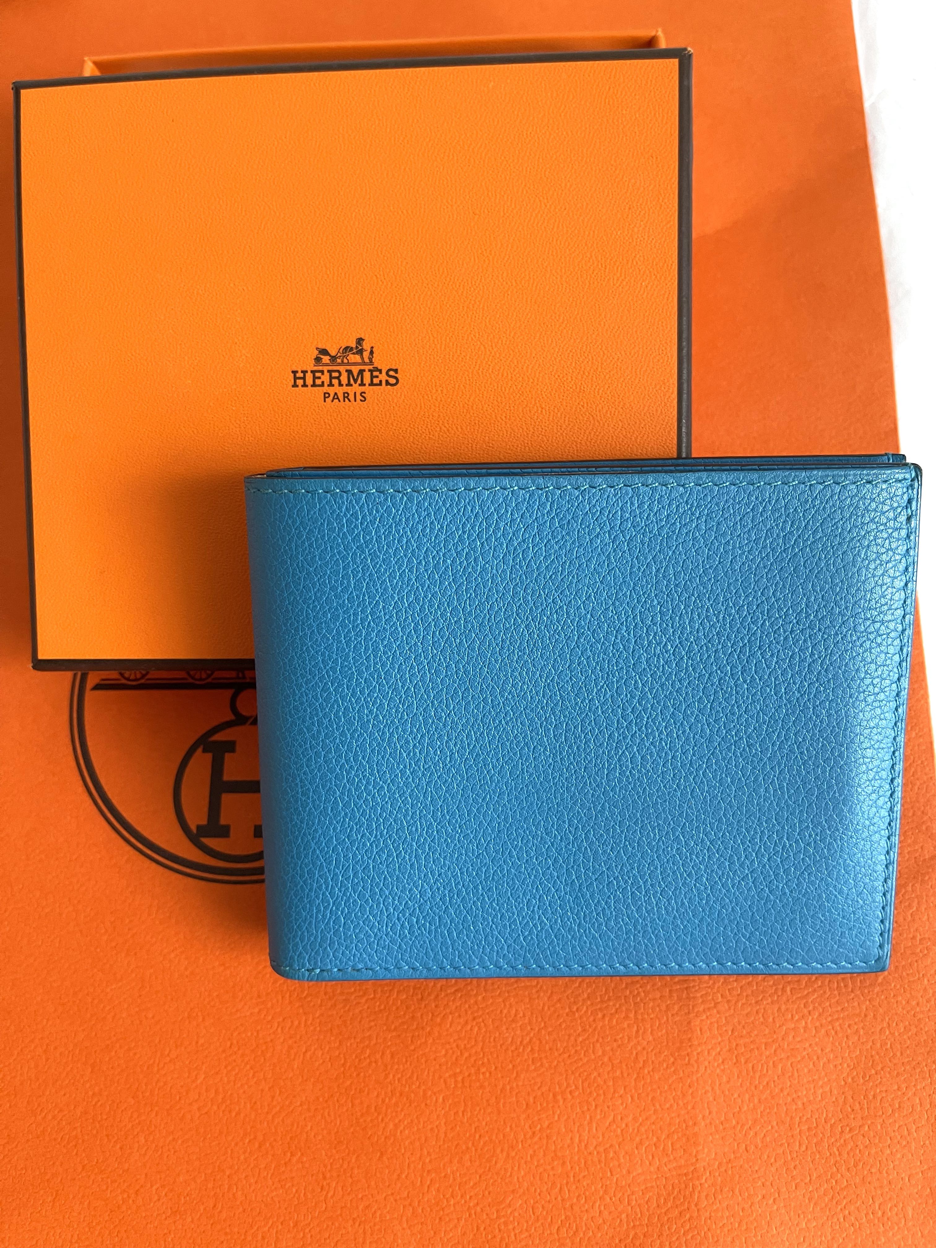 HERMES citizen twill compact wallet, Luxury, Bags & Wallets on Carousell