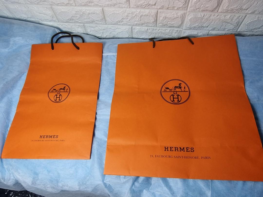Hermes paper bags, Luxury, Bags & Wallets on Carousell