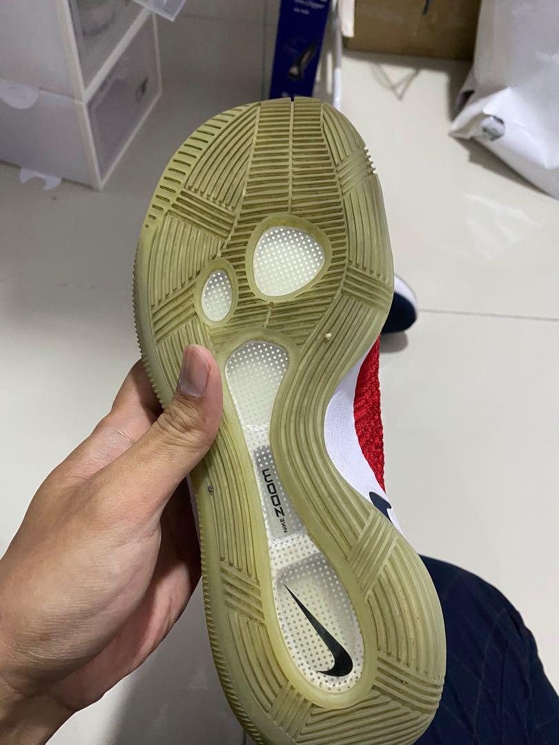 Hyperdunk (Category: Sneakers) located in Kuala Lumpur. Submitted by doomsd (Listing ID 1145565524, Image 3). Description: Hyperdunk 2017 flyknit for sell. Item is worn twice only. Nego till letgo. No box..