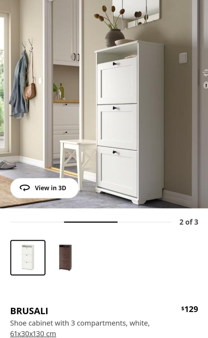 IKEA BRUSALI shoe cabinet