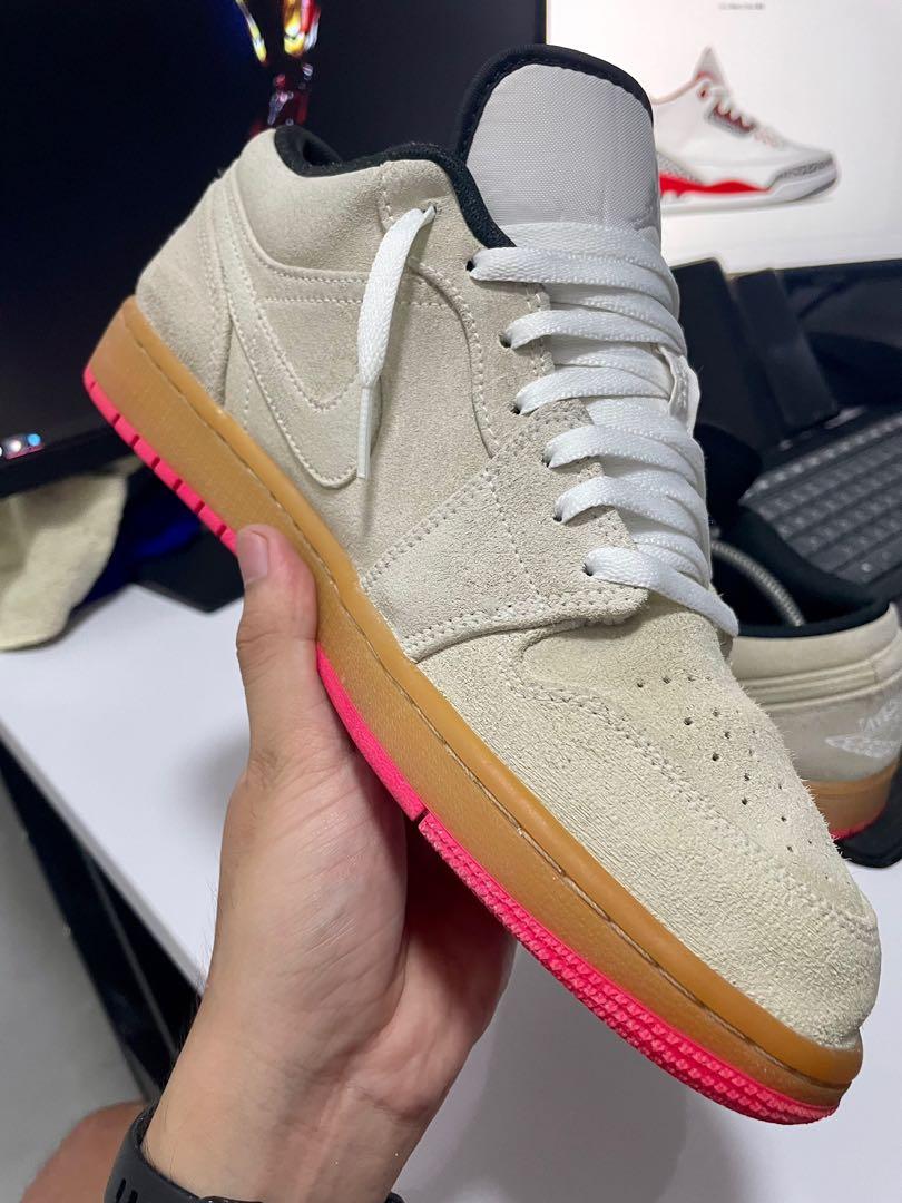 jordan 1 white gum hyper pink