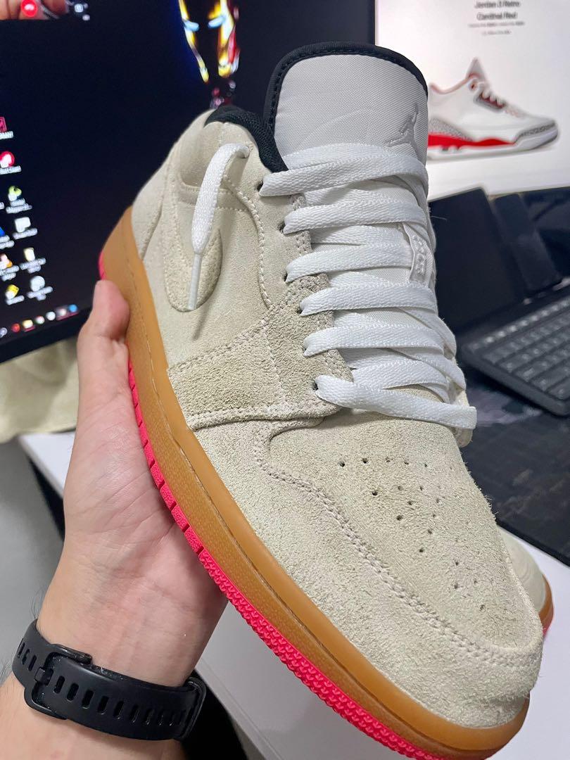 jordan 1 white gum hyper pink