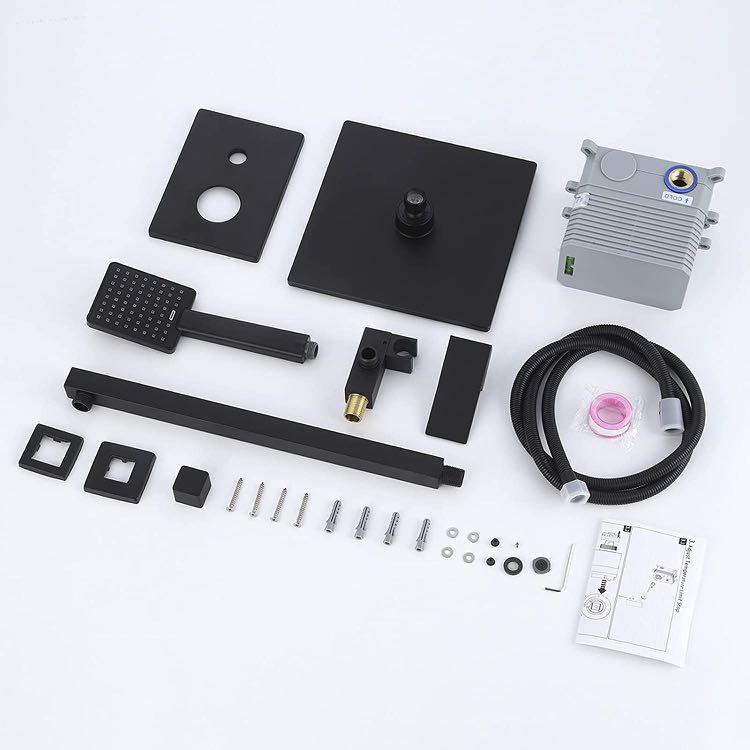 KES Shower System Shower Faucet Set Rain Shower Head with Handheld