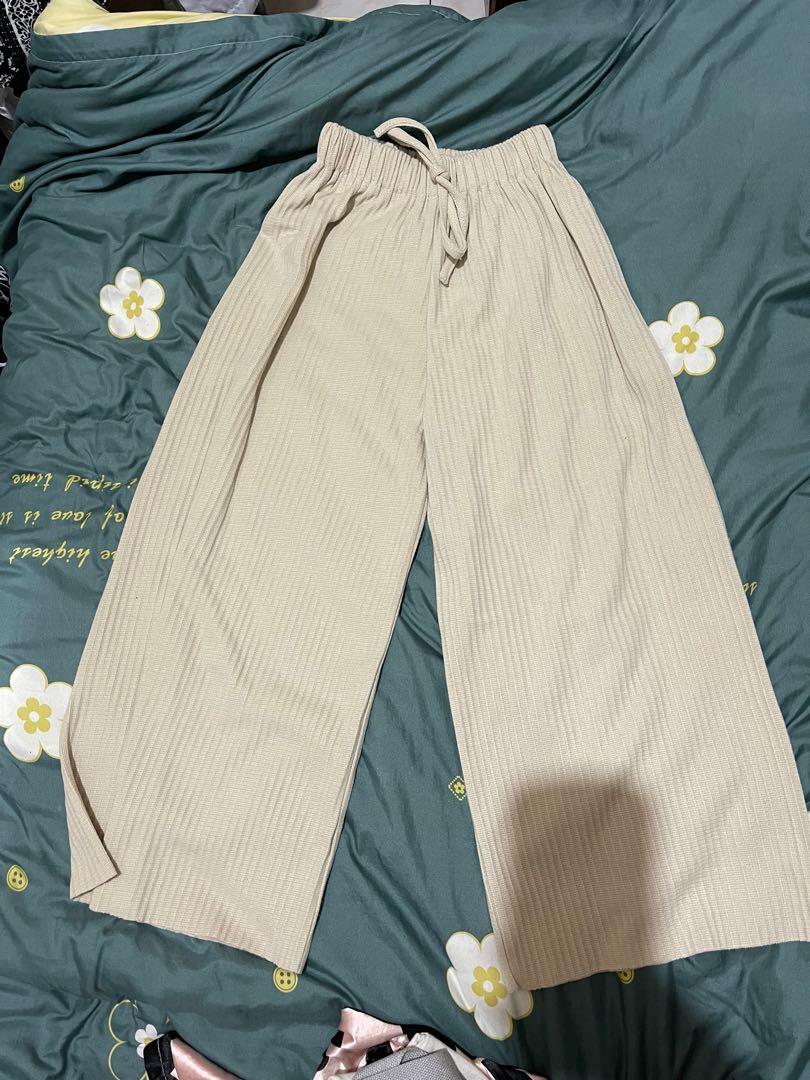Khaki Square Pants, Women's Fashion 