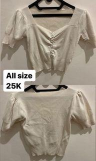 Knit top white