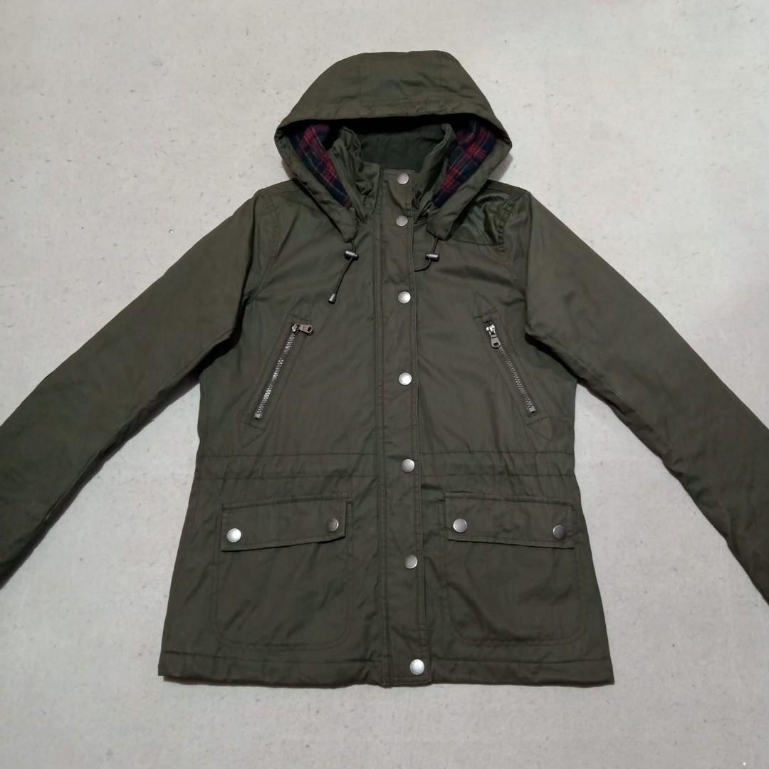 Label of graded goods H&M Parka outdoor jacket