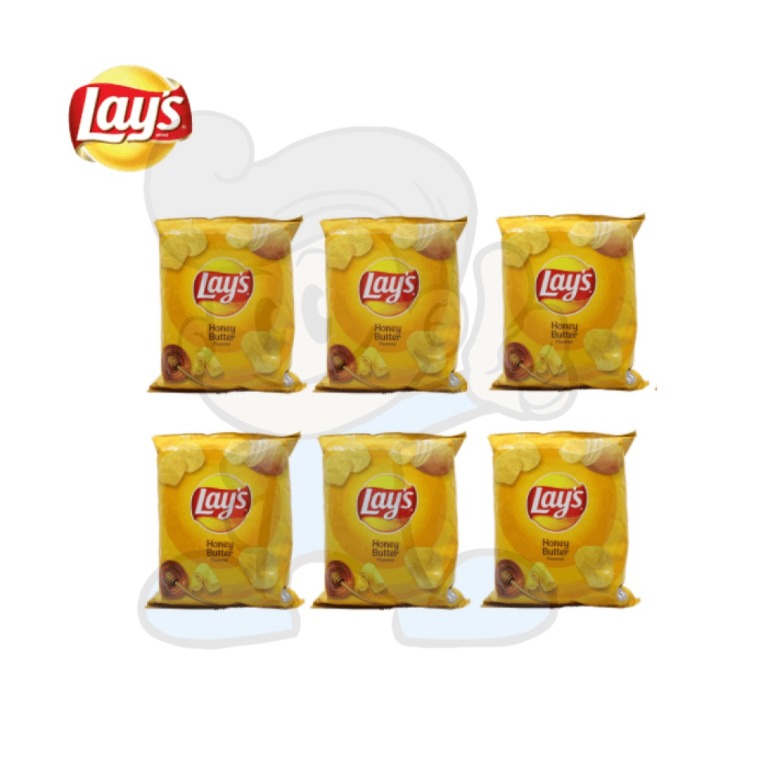 Lay's Honey Butter Flavored Potato Chips (6 x 50g), Food & Drinks