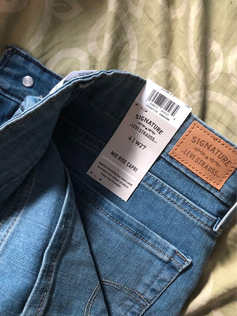 Levi mid rise capri NEW jeans 27, Women 