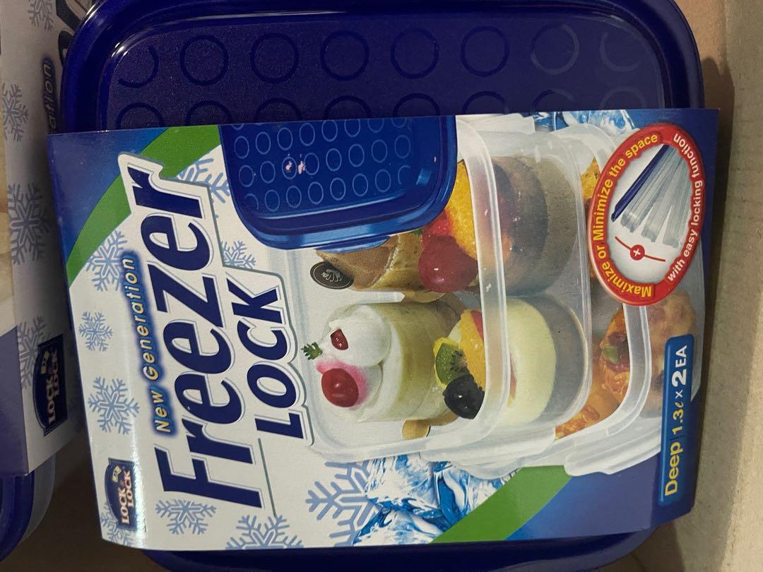 Lock & lock freezer lock containers, Furniture & Home Living, Kitchenware & Tableware, Food