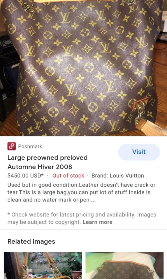 Rare L.V. Automne Hiver 2008 Collection Chain In White Damier Tote, Luxury,  Bags & Wallets on Carousell