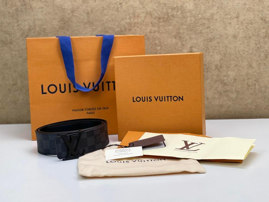 LOUIS VUITTON M9808U INITIALES 40MM MATTE BLACK BELT, Luxury, Accessories  on Carousell