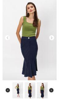 Love and bravery navy mermaid skirt