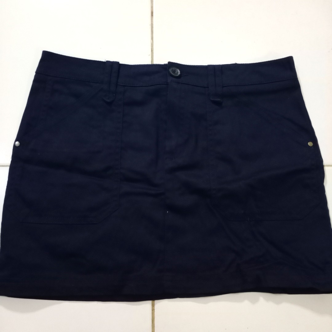 Mango Casual Mini Skirt Navy / Rok 