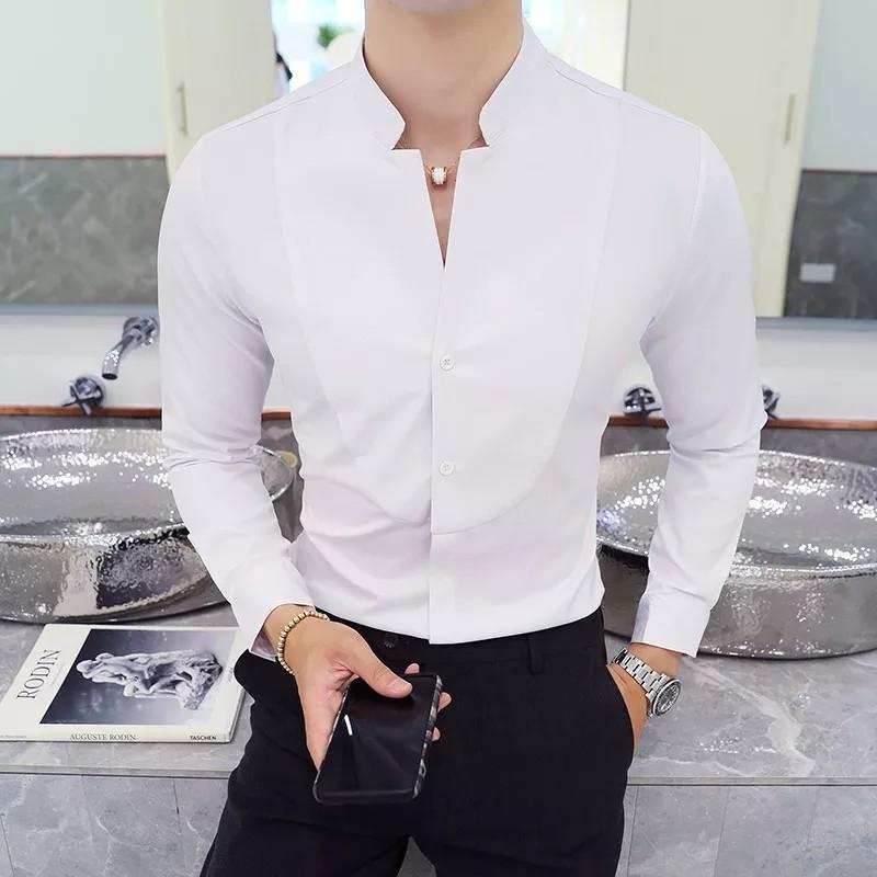 red black and white shirt