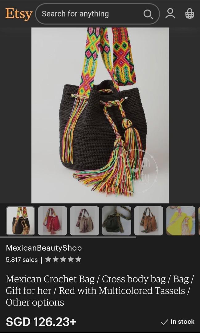 Mexican discount crochet bag