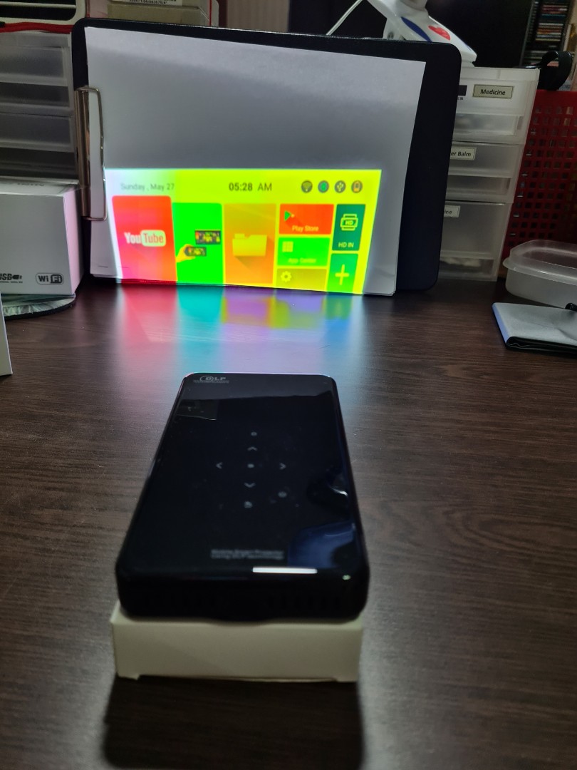Mini Smart ProjectorDLP 4K Texas Instruments, TV & Home Appliances, TV