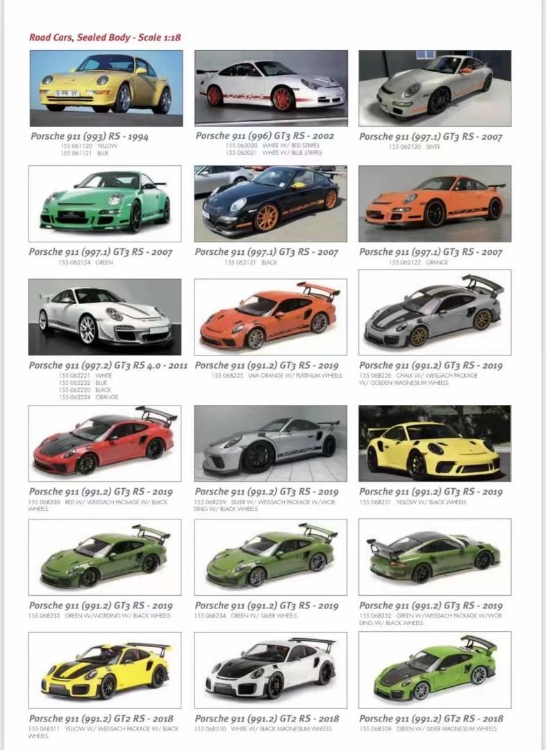 Miniature Minichamps Porsche 911 GT3 RS Verte 2007, échelle 1/18, Neuve