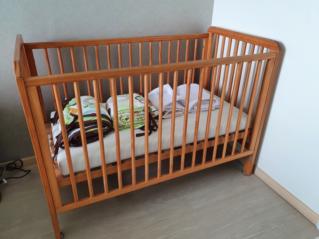 Mothercare wooden cot, Babies & Kids, Baby Nursery & Kids Furniture