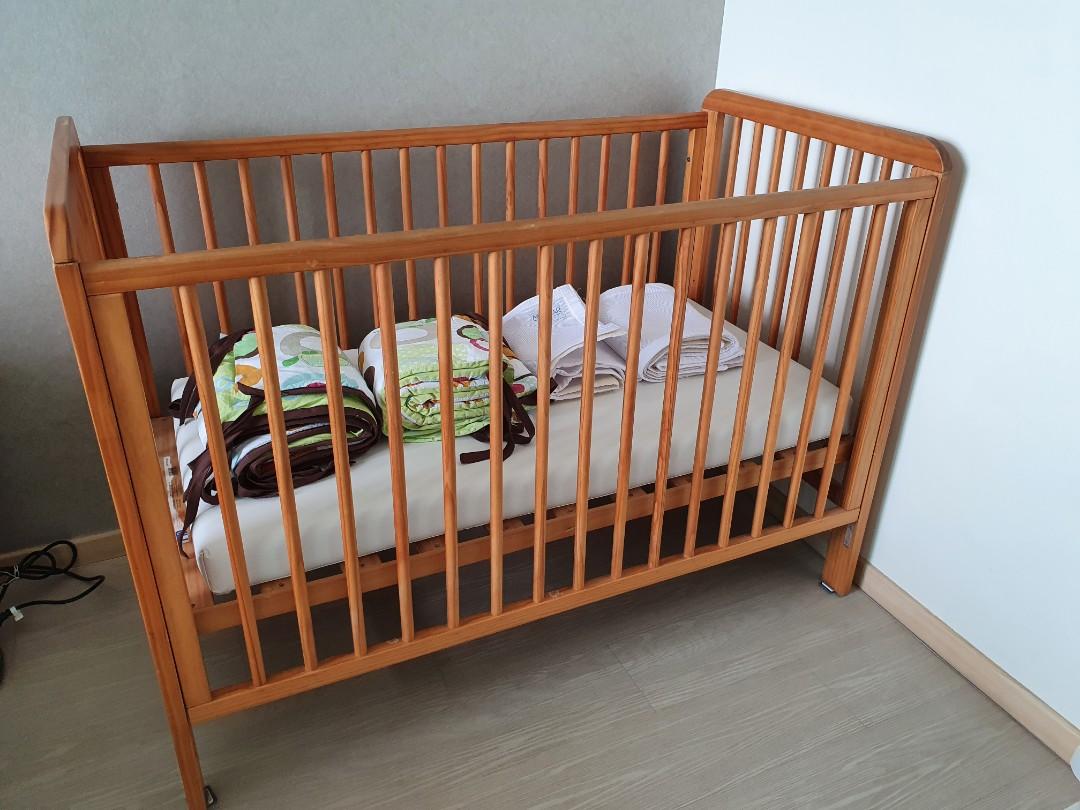 Mothercare wooden cot, Babies & Kids, Baby Nursery & Kids Furniture