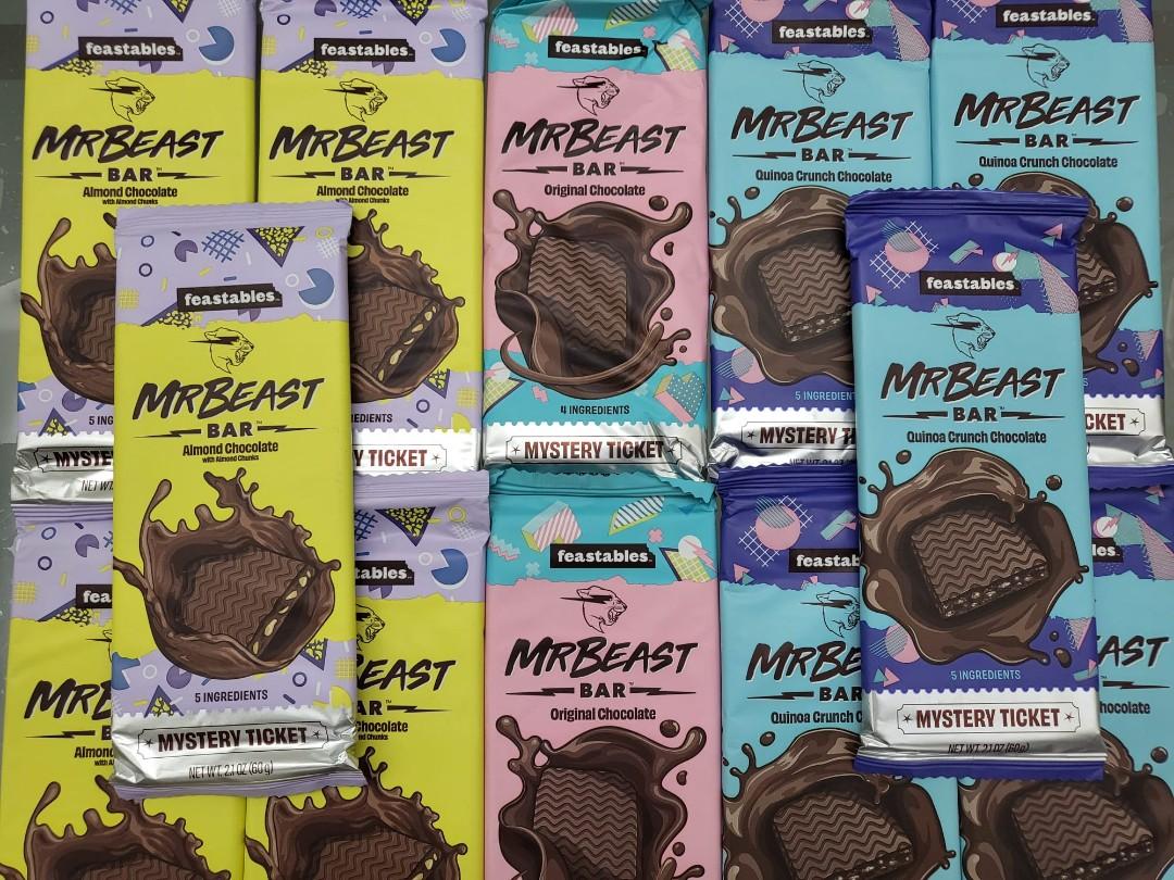 Feastables MrBeast Mini Milk Chocolate Bars - Made with Grass-Fed Milk  Chocolate and Organic Cocoa. Only 5 Ingredients, 24 Count (35g Bars)