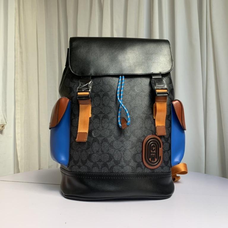 Rivington backpack in sales colorblock with coach patch