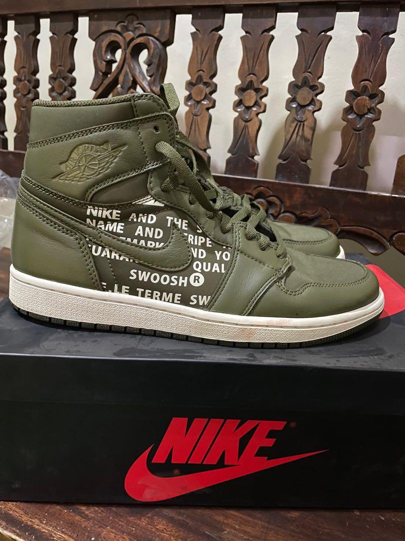 jordan 1 olive green