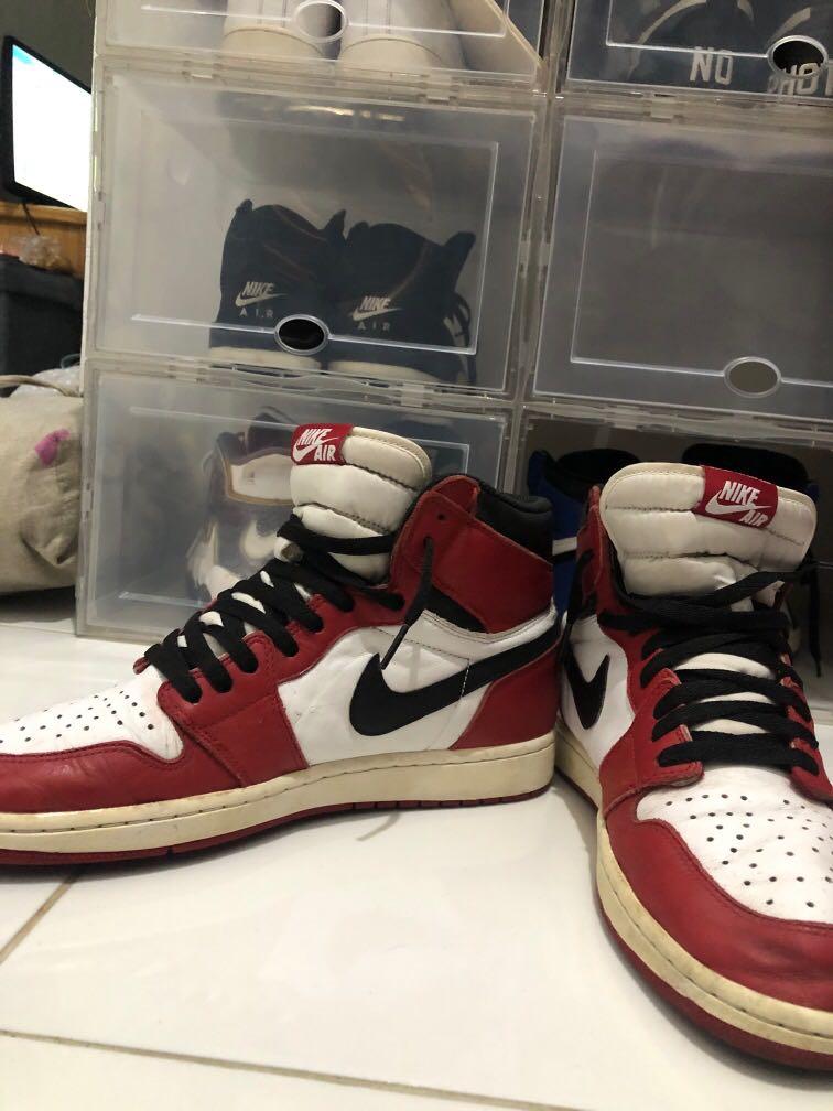 Nike air jordan 1 high size 42,5 made in china, Fesyen Pria, Sepatu ,  Sneakers di Carousell