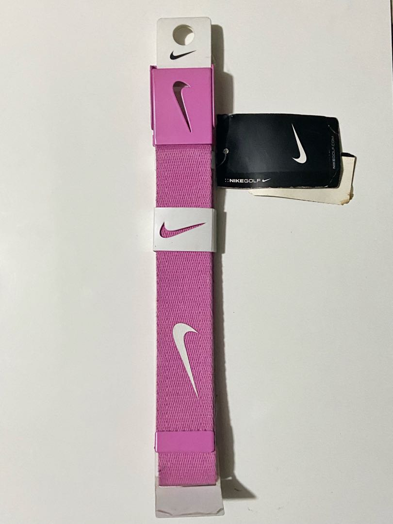 pink nike golf belt