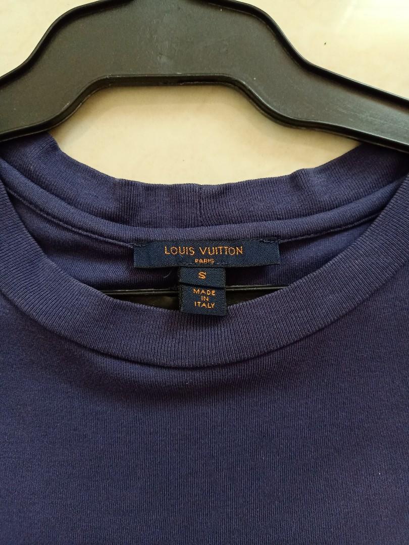 Original louis vuitton blue shirt for men, Men's Fashion, Tops & Sets ...