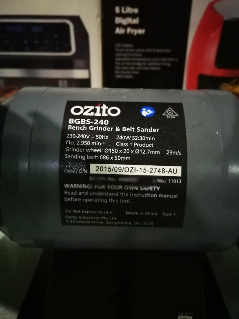 Ozito bench grinder and belt sander, Commercial & Industrial