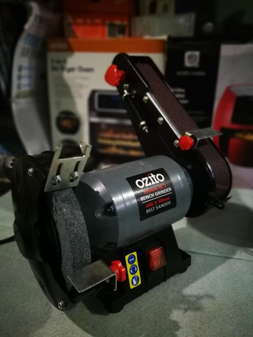 Ozito bench grinder and belt sander 