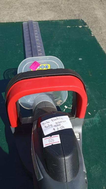 OZITO ELECTRIC HEDGE TRIMMER 550W (Category: Construction Tools & Equipment) located in San Pedro. Submitted by aussiesurplus (Listing ID 1145423093, Image 2). Description: READ DETAILS BELOW: All items are from Australia SURPLUS/USED or BRAND NEW Thank you for your interest to buy from our shop. Any issues or concerns, let us know by sending us a message to settle them to your satisfaction. Please manage expectations for all our products are Sur