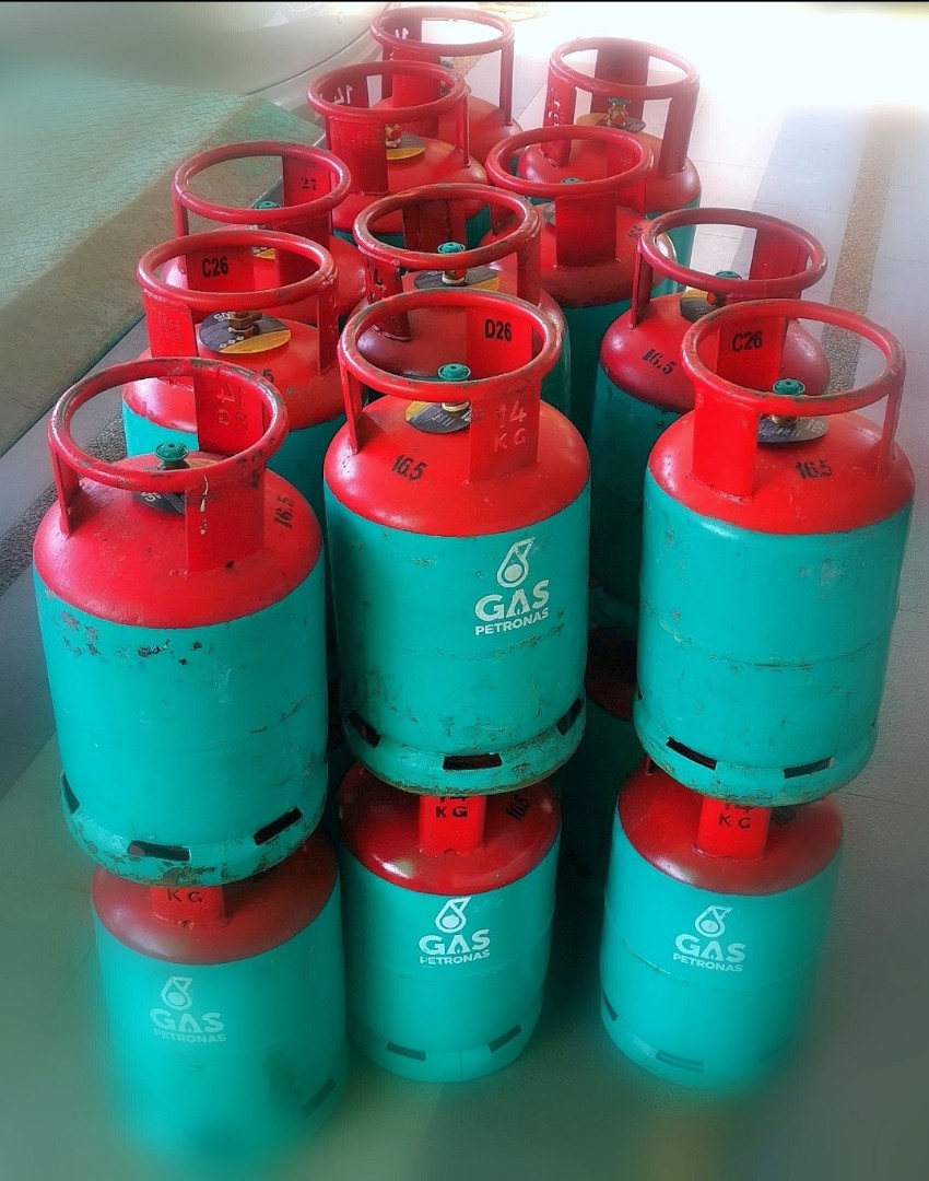 Petronas (Green) Cooking Gas Cylinder Tank (Full Gas + New) COD