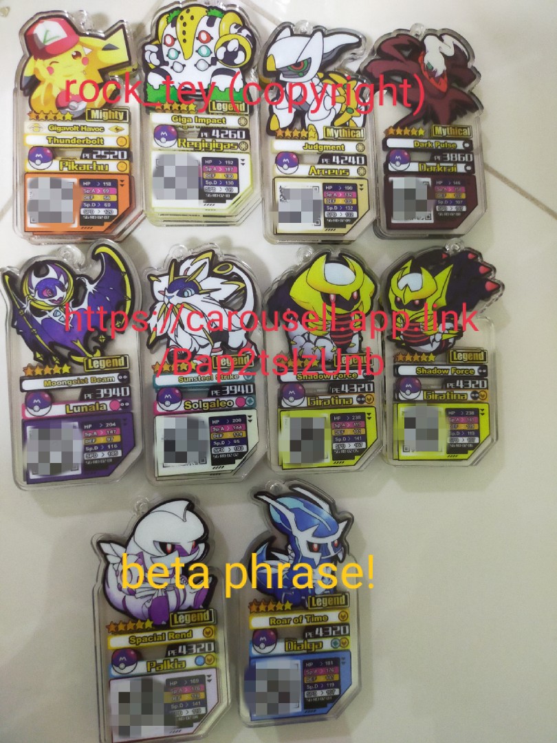 Pokemon Gaole Customised Keychains Part 2 Grade 5 English Version Singapore Hobbies Toys Toys Games On Carousell